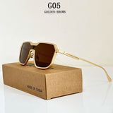 Gold Tint Mens Sunglasses