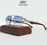 Wood Grain Mens Sunglasses