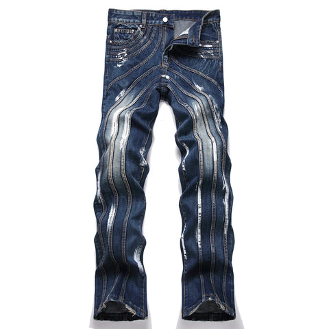 Spliced Denim Jeans