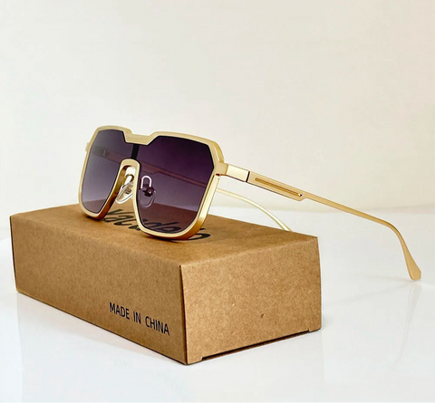 Gold Tint Mens Sunglasses